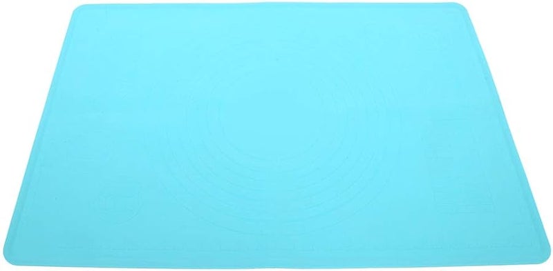 حصيرة خبز سيليكون غير قابلة للانزلاق 60 × 40 سم لوحة فرد عجينة زرقاء - Image 3